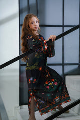 Sprinkles Stitched Summer Kaftan Kids-Mystic Brushstroke - 1pc