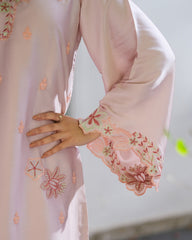 Sprinkles Stitched Emb Kaftaan Suit -Faye Boxy Vine