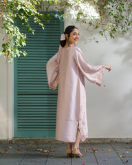 Sprinkles Stitched Emb Kaftaan Suit -Faye Boxy Vine