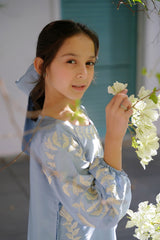 Sprinkles Stitched Emb Kaftaan Suit -Amara Faux