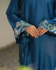 Sprinkles Stitched Emb Kaftaan Suit -Twilight Trail