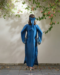 Sprinkles Stitched Emb Kaftaan Suit -Twilight Trail