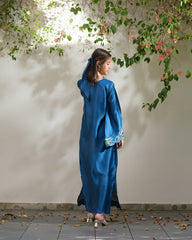 Sprinkles Stitched Emb Kaftaan Suit -Twilight Trail