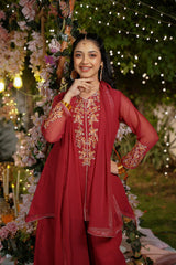 Sprinkles Stitched Formals Festive Kids-Anarkali - 3pcs