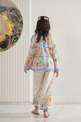 Sprinkles Stitched Co Ords Suit-Nature Scroll