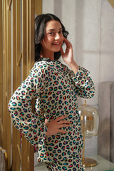 Sprinkles Stitched 2 Piece Night Suit-Wild Splash