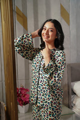 Sprinkles Stitched 2 Piece Night Suit-Wild Splash