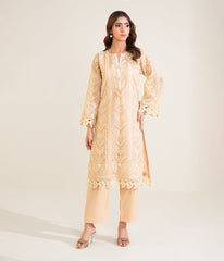 Sinopia Stitched 2 Piece Summer Women Suit-SSE26-028-Ash White
