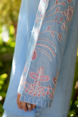 Pret Essentials By Sahar Stitched 2 Piece Summer Suit-SSEC-V3-RR-05-Sakura Sky