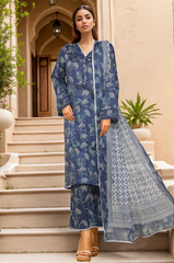 Sada Bahar Stitched 3 Piece Printed Lawn Vol-05 Suit-PR-9558-Blue