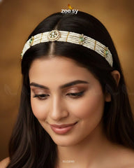 Sovereign Pearl Forehead Sheesh Patti - Zeesy Jewellery