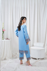 Zoya Zafar Stitched 2 Piece Cotton Suit-Skymira