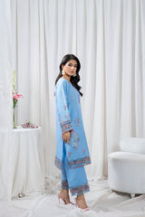 Zoya Zafar Stitched 2 Piece Cotton Suit-Skymira