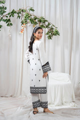 Zoya Zafar Stitched 2 Piece Cotton Suit-Haseens Andaaz
