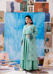 Zync By Florent Unstitched 3 Piece Printkari Lawn Suit-FZ-5B