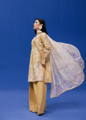 Zync By Florent Unstitched 3 Piece Printkari Lawn Suit-FZ-4A