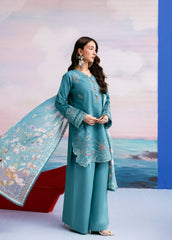Zync By Florent Unstitched 3 Piece Printkari Lawn Suit-FZ-7A