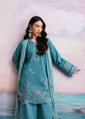 Zync By Florent Unstitched 3 Piece Printkari Lawn Suit-FZ-7A