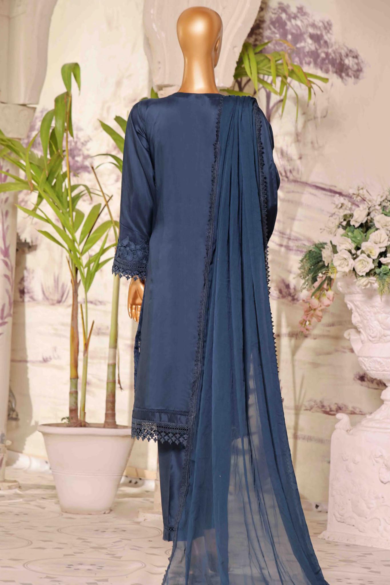 Rania By Sada Bahar Stitched 3 Piece Luxury Viscose Collection'2024-VCK-Blue
