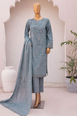 Valencia By HZ Unstitched 3 Piece Jacquard Lawn Collection'2024-VJ-01