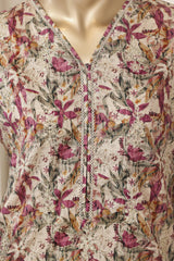 Bin Saeed Stitched 3 Piece Luxury Laserkari Lawn Vol-03 Suit-WC-2806-SKIN