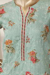 Bin Saeed Stitched 3 Piece Luxury Laserkari Lawn Vol-03 Suit-WC-2807-FEROZI