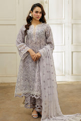 Zellbury Unstitched 3 Piece Chikankari Cotton Suit-WUC25E34030