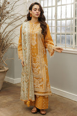 Zellbury Unstitched 3 Piece Chikankari Cotton Suit-WUC25E34032