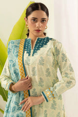 Zellbury Unstitched 3 Piece Digital Printed Lawn Suit-WUS26X30553