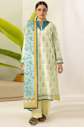 Zellbury Unstitched 3 Piece Digital Printed Lawn Suit-WUS26X30553