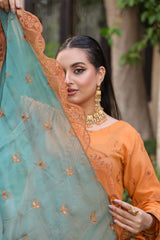 Republic By Dr Haris Unstitched 3 Piece Lawn Suit-REP-001