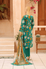 CASCA By Dr Haris Unstitched 3 Piece Lawn Suit-CAS-002