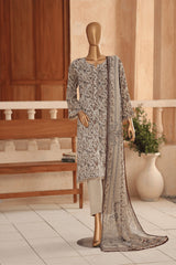 MANSHA By Dr Haris Unstitched 3 Piece Lawn Suit-MAN-001
