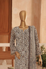 MANSHA By Dr Haris Unstitched 3 Piece Lawn Suit-MAN-001