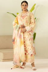 Zellbury Unstitched 3 Piece Lawn Suit-WUS26E30452