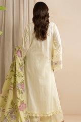 Zellbury Unstitched 3 Piece Lawn Suit-WUS25E30607