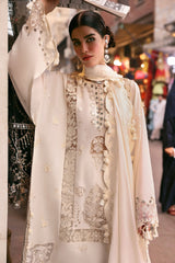 Nagina By Zaha Unstitched 3 Piece Festive Lawn Suit-ZF-25-02-Gulbahar