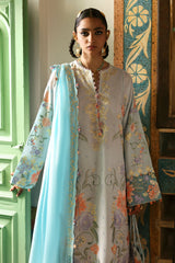 Nagina By Zaha Unstitched 3 Piece Festive Lawn Suit-ZF-25-03-Shehrbano