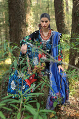 Neelum by Zaha Unstitched 3 Piece Lawn Suit-ZL25-03 A-Black Solana