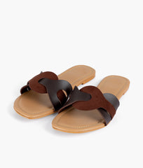 RTW Creation - Dark brown suede flats