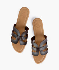 RTW Creation - Dark brown cutout flats