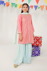 Ochre Clothing Cotton Silk Embroidered 3 Pc Suit-MHD-21