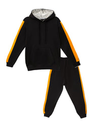 Little Bundles Stitched Kids Suit-Sunburst Hoodie Set