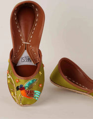 Mgs Style Khussa Collection-Verdurous Parakeet