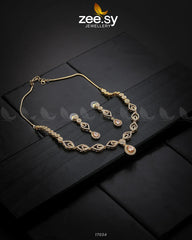 Exquisite Necklace Golden Champagne - Zeesy Jewellery