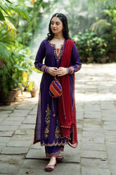 Paranda Omal By Komal Stitched 3 Piece Festive Collection'2025-Bahaar