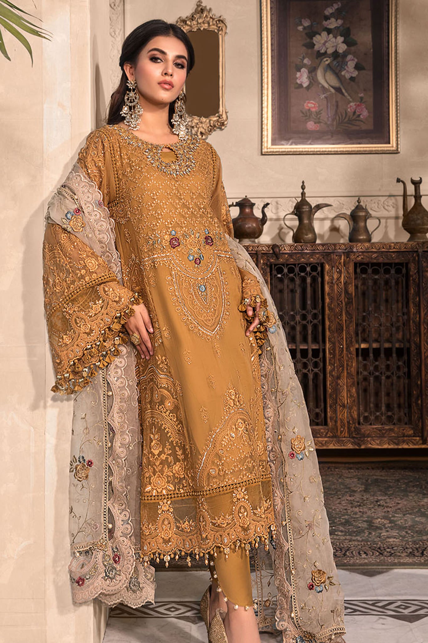 Maria B Mbroidered Unstitched 3 Piece Heritage Collection'2023-BD-2606 ...