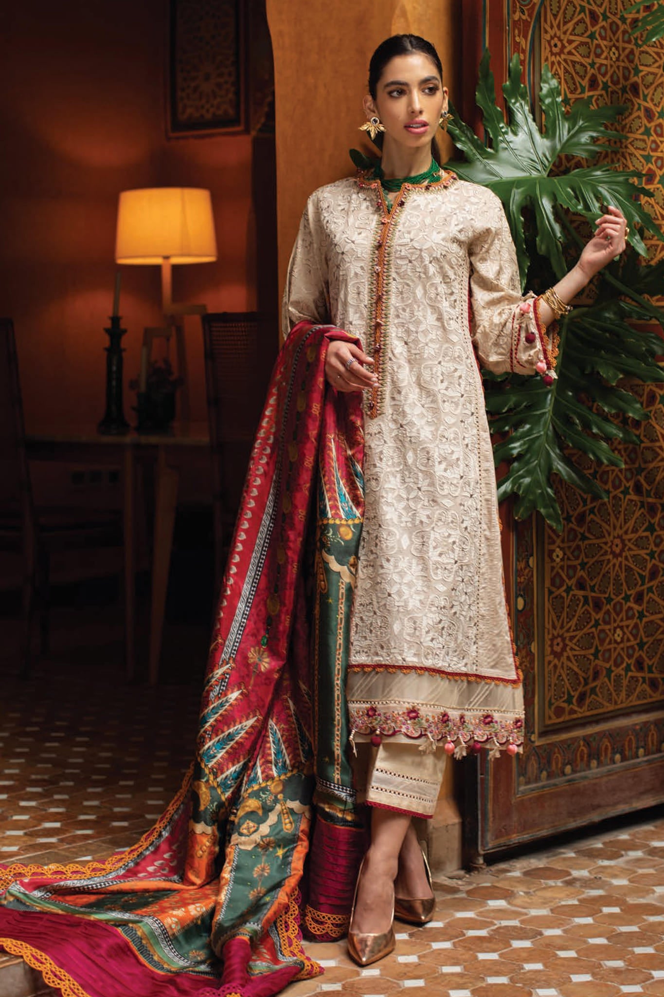 Kesh by Farah Talib Aziz Unstitched 3 Piece Luxury Lawn Collection'202 –  Shomi Official