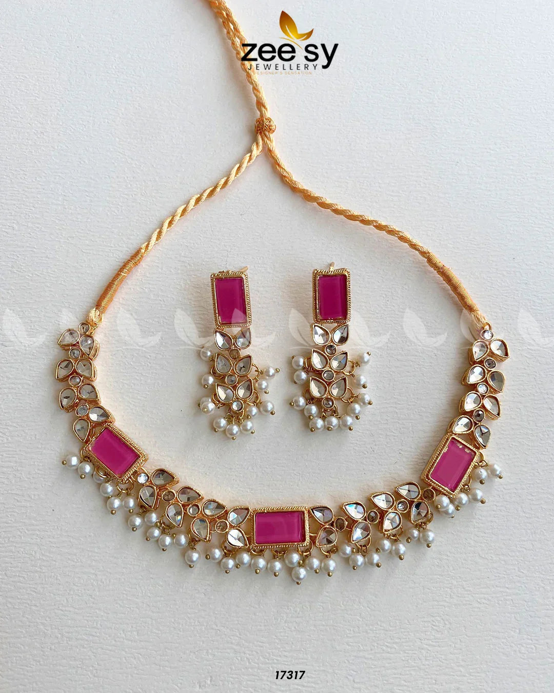Stunning Necklace Pink - Zeesy Jewellery
