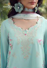 Aira By Asim Jofa Unstitched 3 Piece Emb Cambric Summer Suit-AJMUB-07